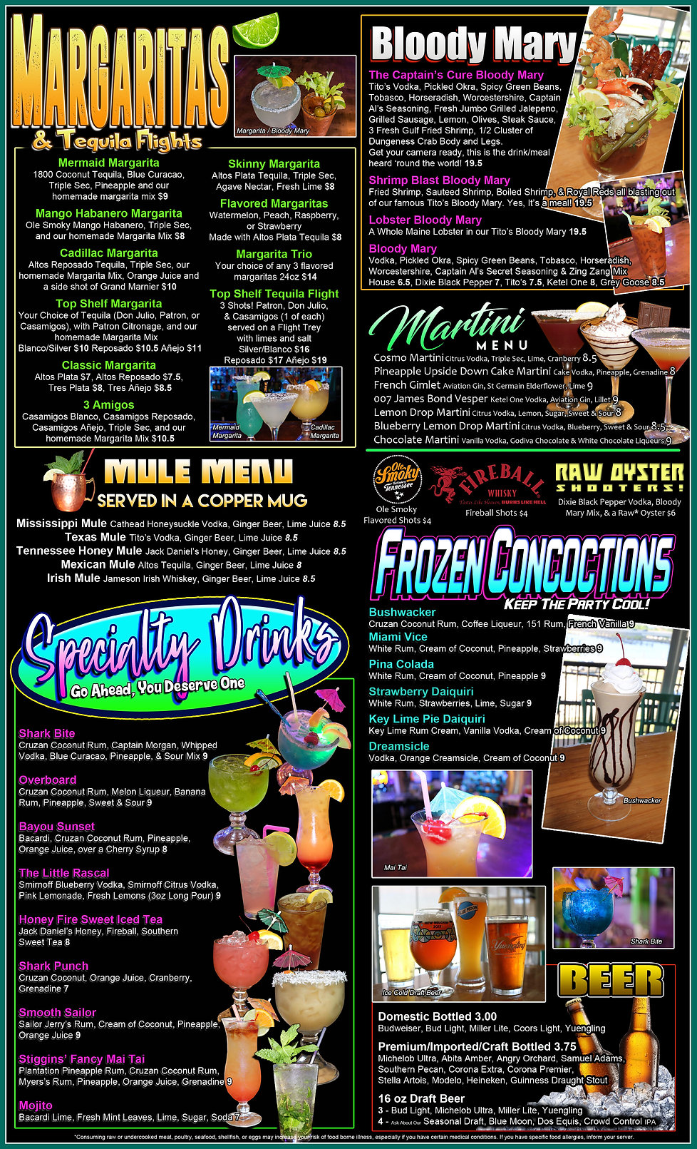 Captain Al's Steak & Seafood Restaurant Gulfport, MS Drinks